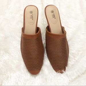 Avon cushion Walk brown Mules size 9. Like New